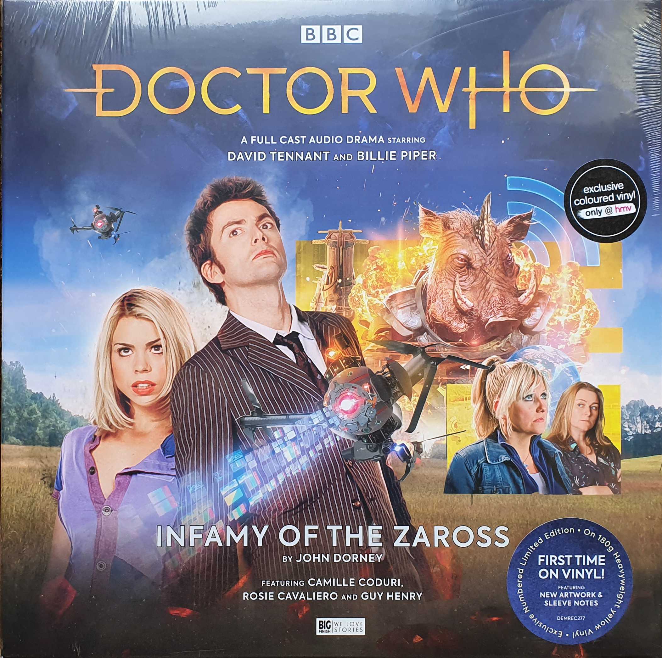 Picture of DEMREC 277 Doctor Who - Infamy of the Zaross by artist John Dorney from the BBC records and Tapes library